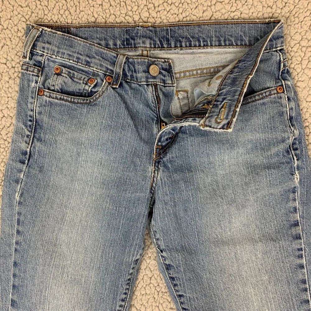 Levi's 515 Jeans Womens 10 Medium Blue Denim Bootcut Mid Rise 515-0217 - Picture 2 of 8